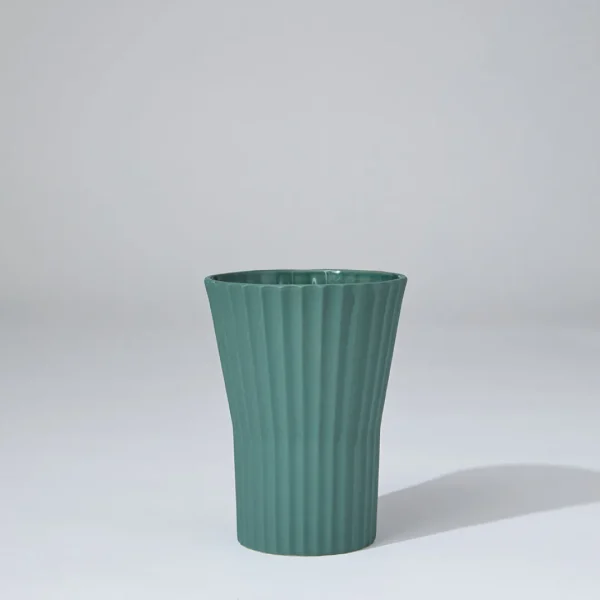 Marmoset Found Decorating | Vases & Vessels | Athena Ripple Vase Moss (L)