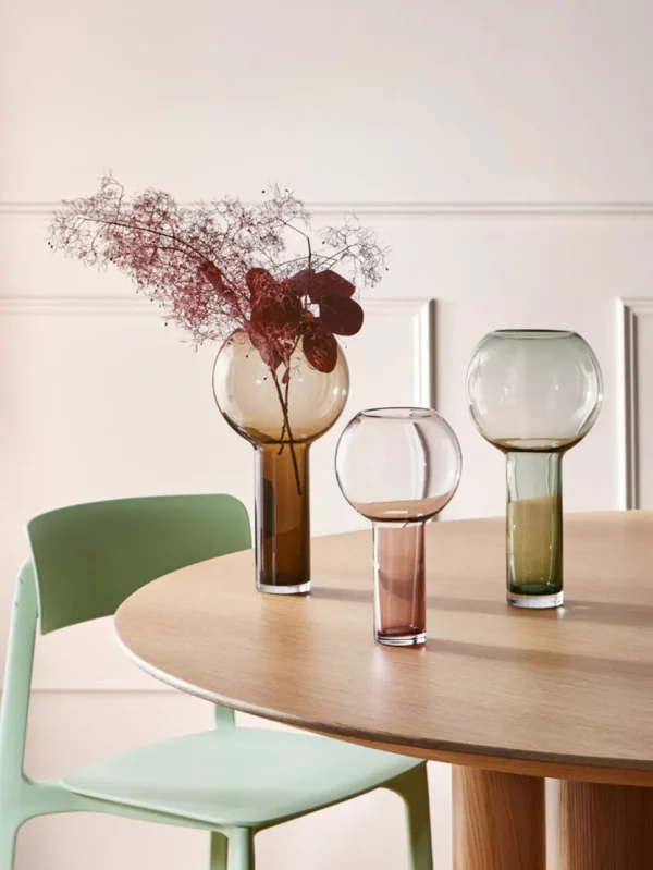 Marmoset Found Glass Vases | Decorating | Balloon Vase Storm Grey (S)