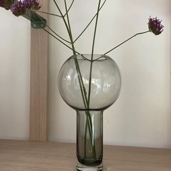 Marmoset Found Glass Vases | Decorating | Balloon Vase Storm Grey (S)