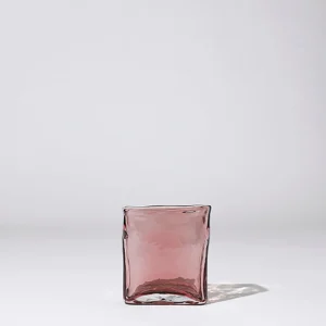 Marmoset Found Glass Vases | Decorating | Block Vase Rose (S)