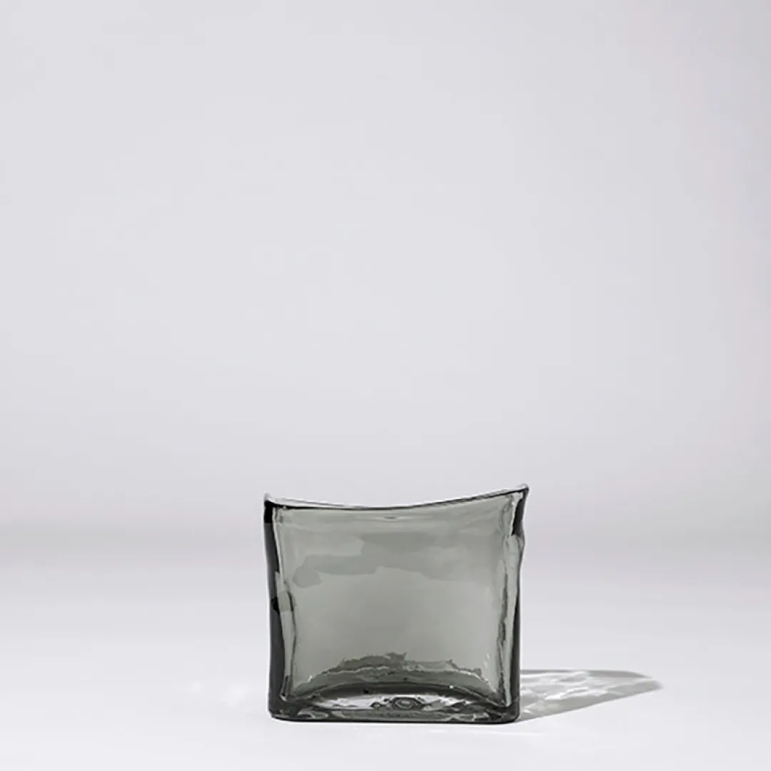 block_vase_storm_m_0.webp Marmoset Found Glass Vases | Vases & Vessels | Block Vase Storm (M)