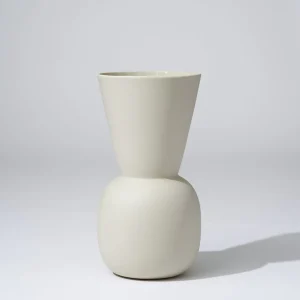 Marmoset Found Ceramics | Decorating | Cloud Bell Vase Chalk (L)