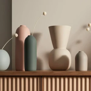 Marmoset Found Ceramics | Decorating | Cloud Bell Vase Chalk (L)