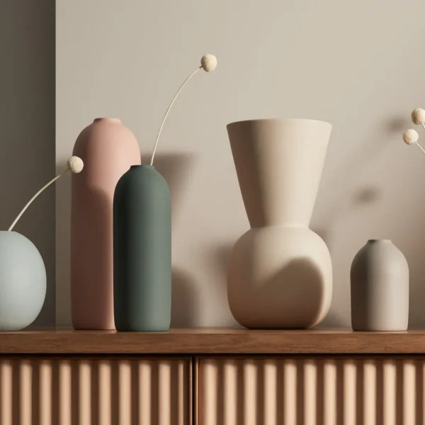 Marmoset Found Ceramics | Decorating | Cloud Bell Vase Chalk (L)
