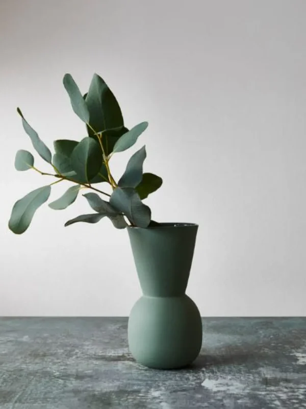 Marmoset Found Ceramics | Decorating | Cloud Bell Vase Moss (S)