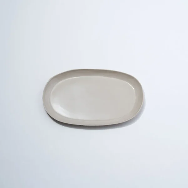 Marmoset Found Ceramics | Plates | Cloud Oval Plate Chalk (M)