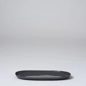 Marmoset Found Plates | Ceramics | Cloud Oval Plate Charcoal (M)