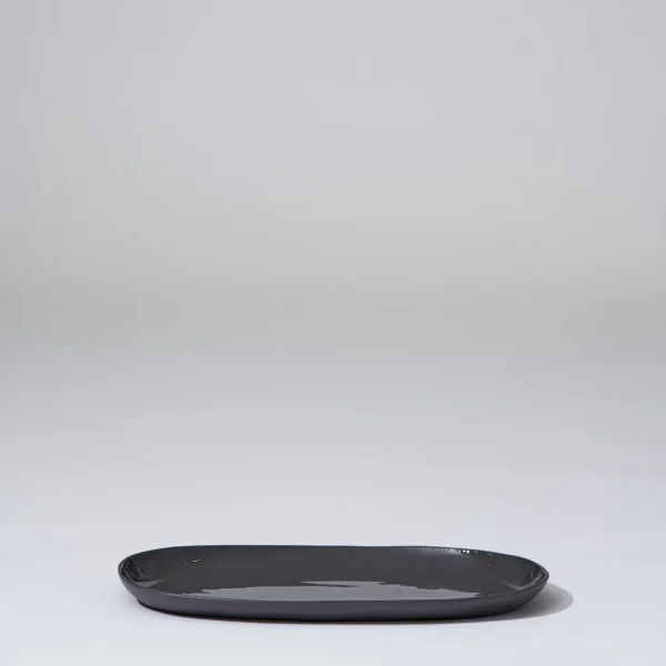 Marmoset Found Plates | Ceramics | Cloud Oval Plate Charcoal (M)