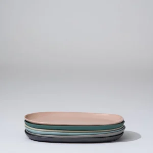 Marmoset Found Plates | Ceramics | Cloud Oval Plate Charcoal (M)