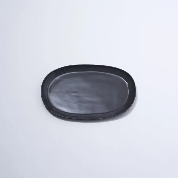 Marmoset Found Plates | Ceramics | Cloud Oval Plate Charcoal (M)