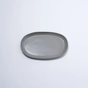 Marmoset Found Ceramics | Plates | Cloud Oval Plate Dove Grey (M)