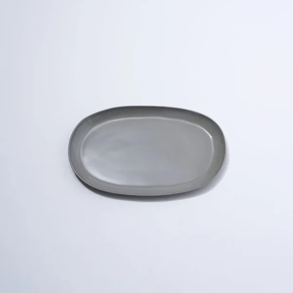 Marmoset Found Ceramics | Plates | Cloud Oval Plate Dove Grey (M)