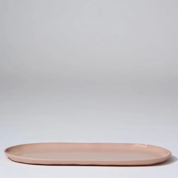 Marmoset Found Ceramics | Plates | Cloud Oval Plate Icy Pink (L)
