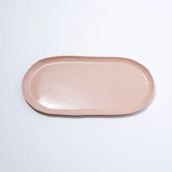 Marmoset Found Ceramics | Plates | Cloud Oval Plate Icy Pink (L)
