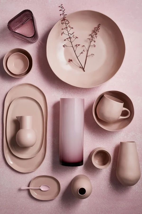 Marmoset Found Ceramics | Plates | Cloud Oval Plate Icy Pink (M)