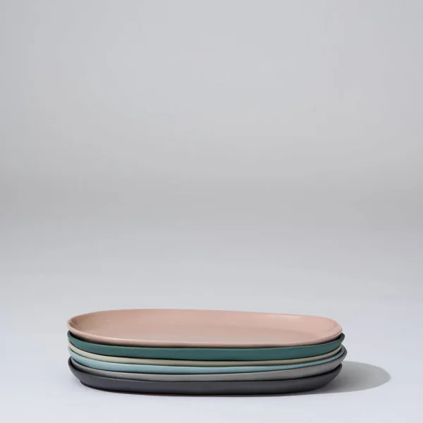Marmoset Found Ceramics | Plates | Cloud Oval Plate Light Blue (M)