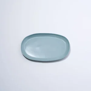Marmoset Found Ceramics | Plates | Cloud Oval Plate Light Blue (M)