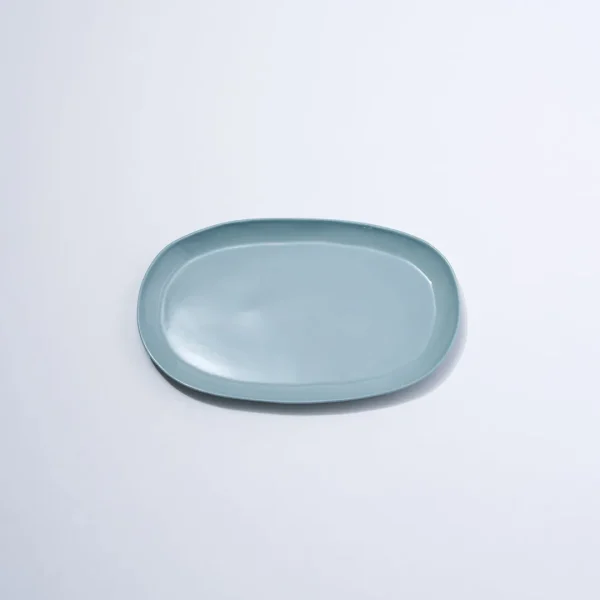 Marmoset Found Ceramics | Plates | Cloud Oval Plate Light Blue (M)