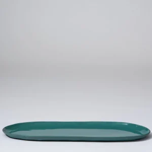 Marmoset Found Ceramics | Plates | Cloud Oval Plate Moss (L)