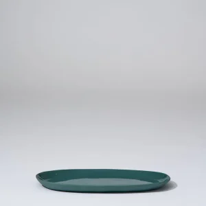 Marmoset Found Ceramics | Plates | Cloud Oval Plate Moss (M)
