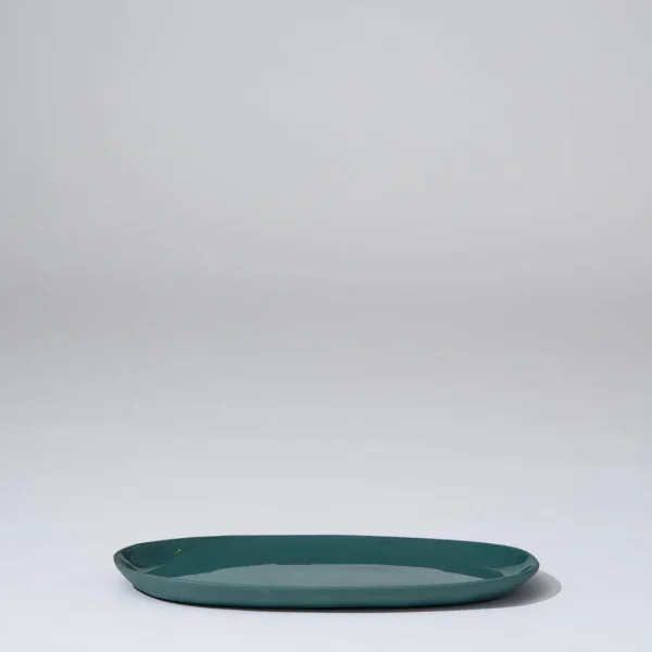 Marmoset Found Ceramics | Plates | Cloud Oval Plate Moss (M)