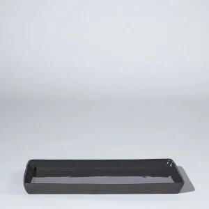 Marmoset Found Ceramics | Serving Platters & Trays | Cloud Rectangle Platter Charcoal (XL)