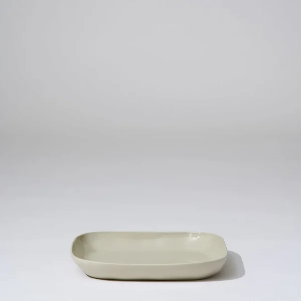 Marmoset Found Ceramics | Serving Platters & Trays | Cloud Square Platter Chalk (M)