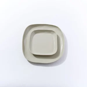 Marmoset Found Ceramics | Serving Platters & Trays | Cloud Square Platter Chalk (M)