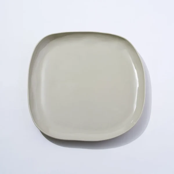 Marmoset Found Serving Platters & Trays | Plates | Cloud Square Platter Chalk White (L)
