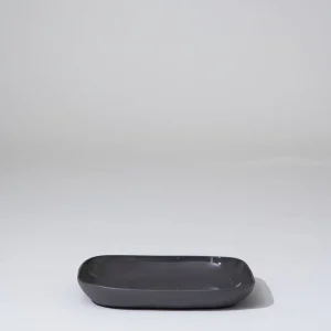Marmoset Found Ceramics | Serving Platters & Trays | Cloud Square Platter Charcoal (M)