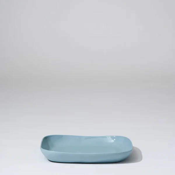 Marmoset Found Ceramics | Serving Platters & Trays | Cloud Square Platter Light Blue (M)