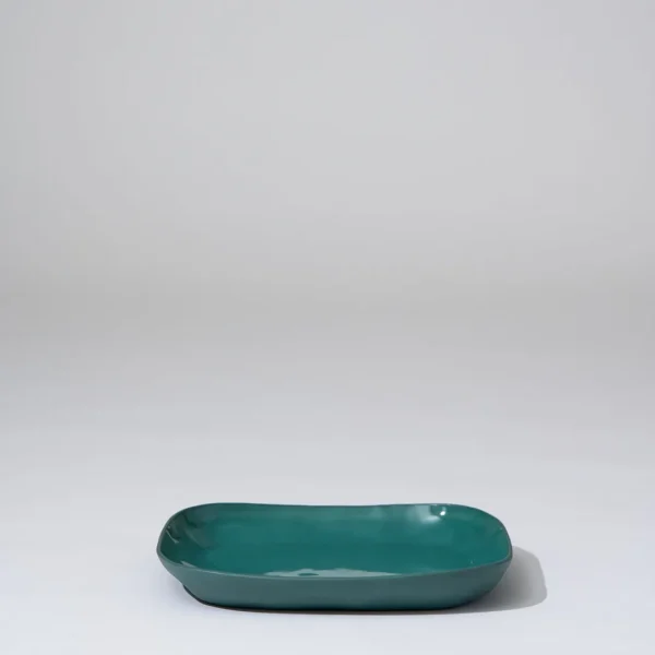Marmoset Found Ceramics | Serving Platters & Trays | Cloud Square Platter Moss (M)