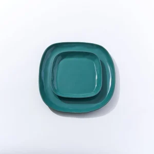 Marmoset Found Ceramics | Serving Platters & Trays | Cloud Square Platter Moss (M)