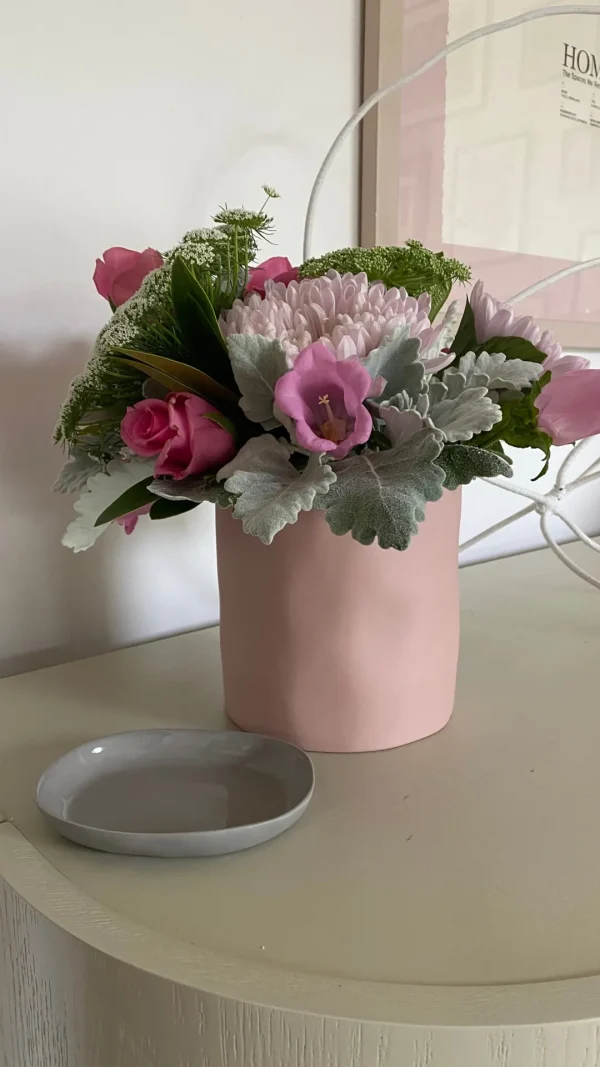 Marmoset Found Ceramics | Decorating | Cloud Vase Icy Pink (L)