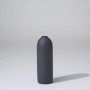Marmoset Found Ceramics | Decorating | Cocoon Vase, Charcoal, Medium