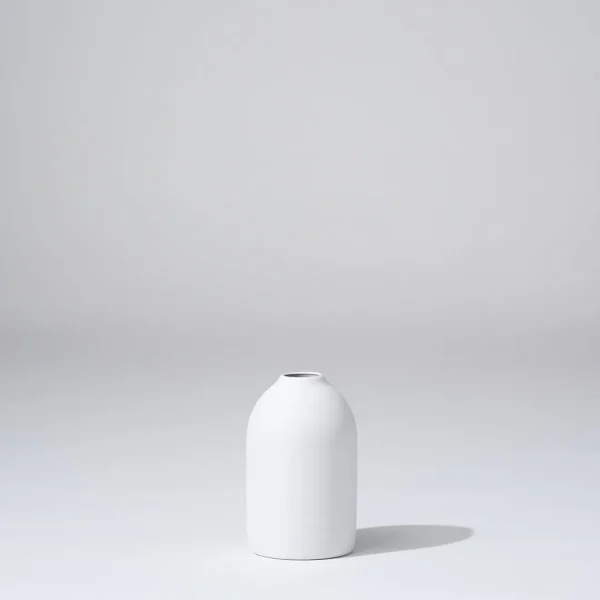 Marmoset Found Ceramics | Decorating | Cocoon Vase, Snow, Small