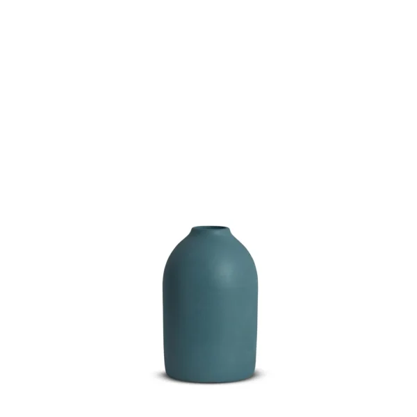 Marmoset Found Ceramics | Decorating | Cocoon Vase, Steel Blue, Small