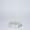 Marmoset Found Decorating | Marble Oval Ribbed Catchall White Marle