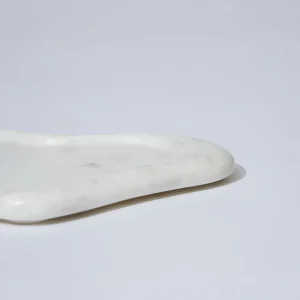Marmoset Found Decorating | Marble Puddle Tray White Marle