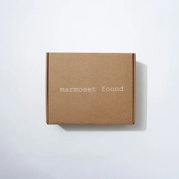 Marmoset Found Decorating | Marble Rectangle Ribbed Catchall White Marle