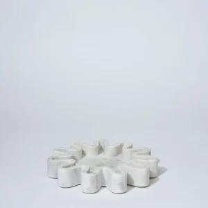 Marmoset Found Decorating | Marble Round Squiggle Catchall White Marle
