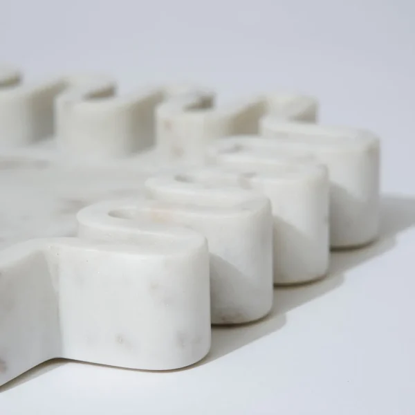 Marmoset Found Decorating | Marble Square Squiggle Catchall White Marle