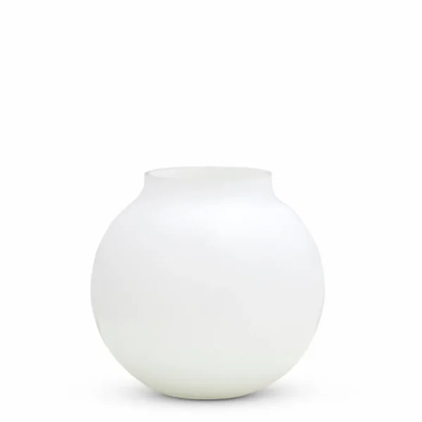 Marmoset Found Glass Vases | Decorating | Opal Ball Vase White (M)
