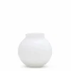 Marmoset Found Glass Vases | Decorating | Opal Ball Vase White (S)