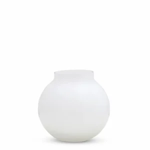 Marmoset Found Glass Vases | Decorating | Opal Ball Vase White (S)