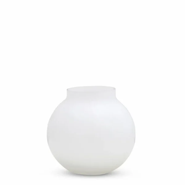 Marmoset Found Glass Vases | Decorating | Opal Ball Vase White (S)
