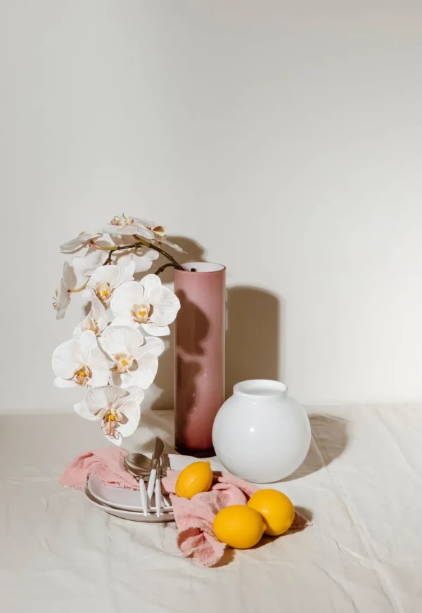Marmoset Found Glass Vases | Decorating | Opal Ball Vase White (S)