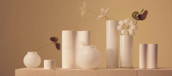 Marmoset Found Glass Vases | Decorating | Opal Ball Vase White (S)
