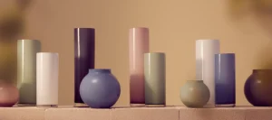 Marmoset Found Glass Vases | Decorating | Opal Pillar Vase Ash (L)