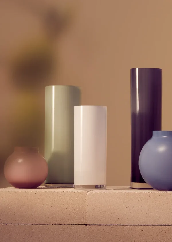Marmoset Found Decorating | Vases & Vessels | Opal Pillar Vase Ash (XL)